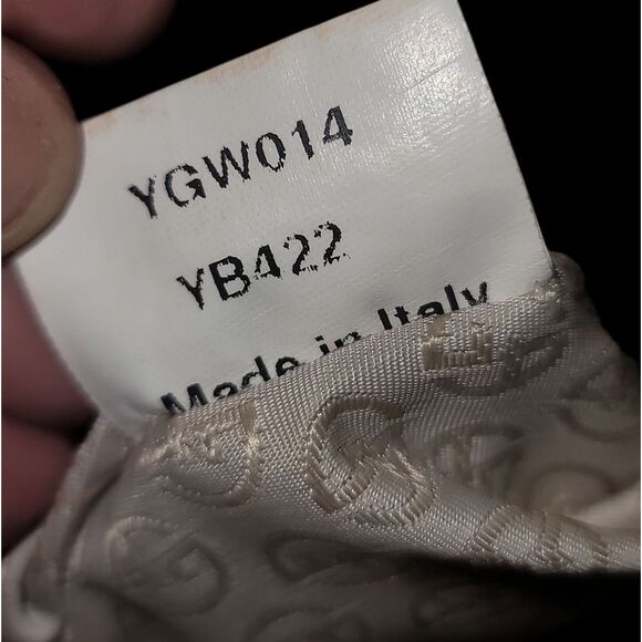 Giorgio Armani VTG Elegant White and Black Satchel Repainted - Picture 11 of 13